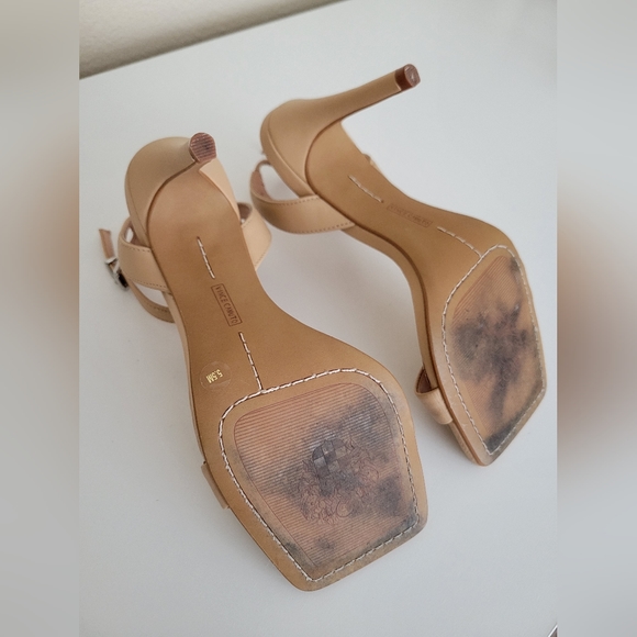 Vince Camuto Tan Saprenda Open Toe Heels Size 5 1/2 - Picture 6 of 6